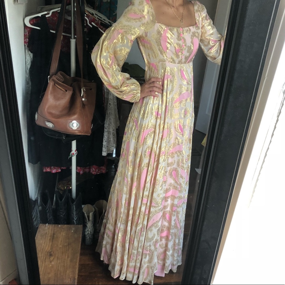 Vintage Gypsy Bohemian Maxi dress - Picture 6 of 8